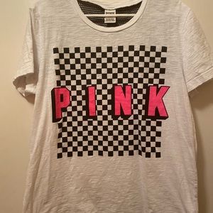 Victoria’s Secret Pink checkered T-shirt